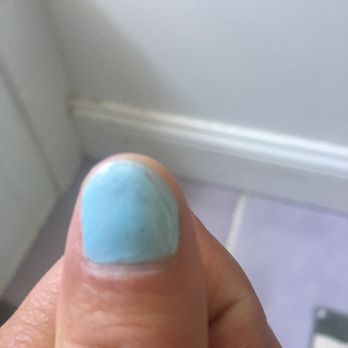 NT Nail Spa - That line is where the top coat ends...missing 10% of my nail. - Nail Salons Near Me - Modesto, California NT Nail Spa - That line is where the top coat ends...missing 10% of my nail. - Nail Salons Near Me - Modesto, California