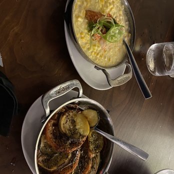 Old Brea Chop House - Lobster Cream Creamed Corn A La Carte a la Carte With Lobster and ratatouille - Steakhouses Near Me - Brea, California