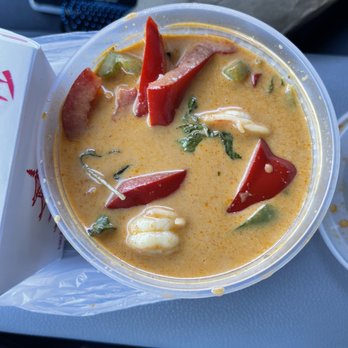 Chaba - Mild curry pagnan soup with shrimp. Comes with a side of white rice. - Thai Near Me - Cypress, California