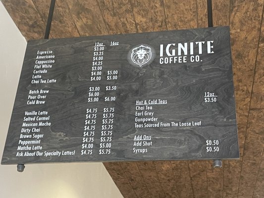 Menu photo 5 Ignite Coffee Oceanside, CA