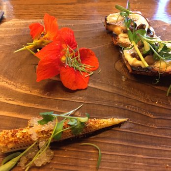 Common Lot - Starter. A squash blossom with a liver mouse and that little ear of corn was so good. It had been smoked. Such a unique flavor. - New American Near Me - Millburn, New Jersey Common Lot - Starter. A squash blossom with a liver mouse and that little ear of corn was so good. It had been smoked. Such a unique flavor. - New American Near Me - Millburn, New Jersey