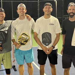 Pickleball Climb 5.0 - From left to right (Sam Morris, Bill Kacergis, Eric Young, Paul Olin) High level 4.5+ play in MoCo