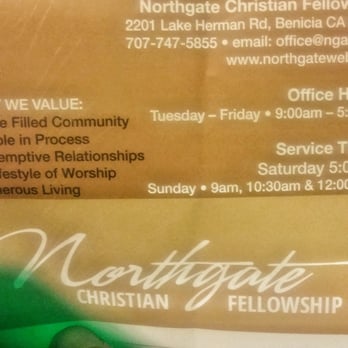 Northgate - Values and service times - Churches Near Me - Benicia, California