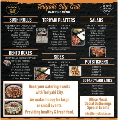 Menu photo 7 Teriyaki City Grill Pleasanton, CA Menu photo 7 Teriyaki City Grill Pleasanton, CA