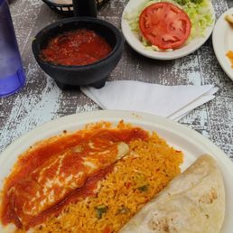 Taco/Enchillada lunch combo plate Taco/Enchillada lunch combo plate