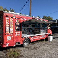 Exterior of Food truck with Menu board