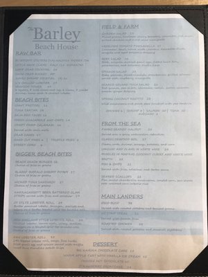 Menu photo 6 The Barley Beach House Rye, NY Menu photo 6 The Barley Beach House Rye, NY