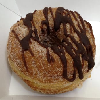 Kettle Glazed Doughnuts - Cinnamon sugar with drizzled chocolate cronut! - Donuts Near Me - Hollywood, California
