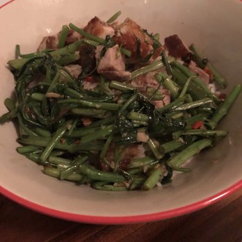 Glai Baan - Side of morning glory with pork belly! - Thai Near Me - Phoenix, Arizona Glai Baan - Side of morning glory with pork belly! - Thai Near Me - Phoenix, Arizona