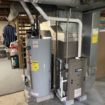 McCann Mechanical Heating Cooling & Plumbing - Combination Water heater, furnace and Central A/C we completed - Plumbing Near Me - Chittenango, New York