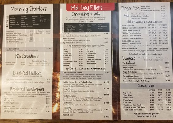 Menu photo 2 The Bagel Barn Cafe and Deli Edgewater, FL