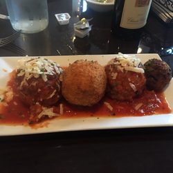 Grandma's Meatball - Traditional meatball, rice ball, meatball with pine nuts and eggplant meatball. Excellent!
