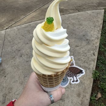 Pineapple Shack Kauai - Pineapple dole whip + vanilla soft serve twist - Ice Cream & Frozen Yogurt Near Me - Lihue, Hawaii