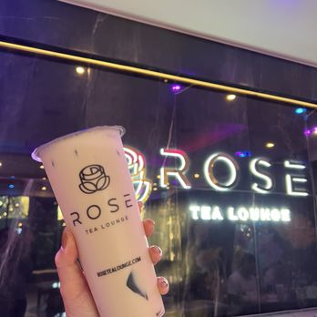 Rose Tea Lounge - Tie Guan Yin Oolong Milk Tea with Grass Jelly - Bubble Tea Near Me - San Jose, California Rose Tea Lounge - Tie Guan Yin Oolong Milk Tea with Grass Jelly - Bubble Tea Near Me - San Jose, California
