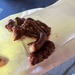 D'oh! Nuts - Old-fashioned chocolate doughnut. Can't beat the classic.