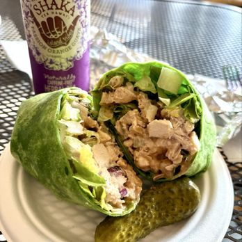 The Hive - Chicken salad wrap with POG Shaka Tea - Coffee & Tea Near Me - Honomu, Hawaii The Hive - Chicken salad wrap with POG Shaka Tea - Coffee & Tea Near Me - Honomu, Hawaii
