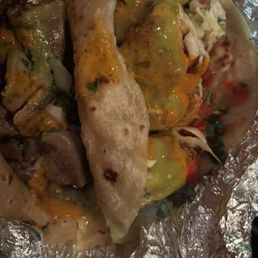 Corn Shrimp Taco and Flour Tongue Taco Corn Shrimp Taco and Flour Tongue Taco