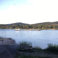 Rheinhotel Dreesen - Aussicht vom Restaurant auf den Rhein