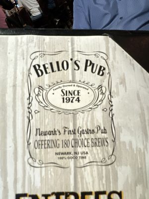 Bello's Pub and Grill, Newark's First Gastropub by null
