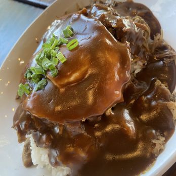 Kihei Caffe Lahaina - Loco moco with pork - Breakfast & Brunch Near Me - Lahaina, Hawaii