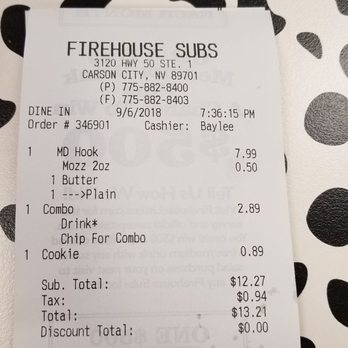 Firehouse Subs - They have butter!!!!!!   I love yous guys!!! - Fast Food Near Me - Carson City, Nevada