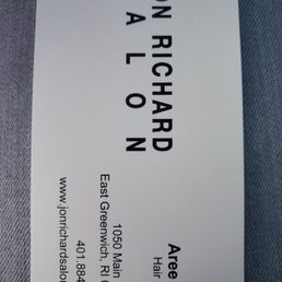 Area's business card