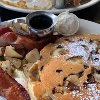 Millie's Cafe - Pasadena - monkey banana pancakes / chocolate chip waffles - Breakfast & Brunch Near Me - Pasadena, California