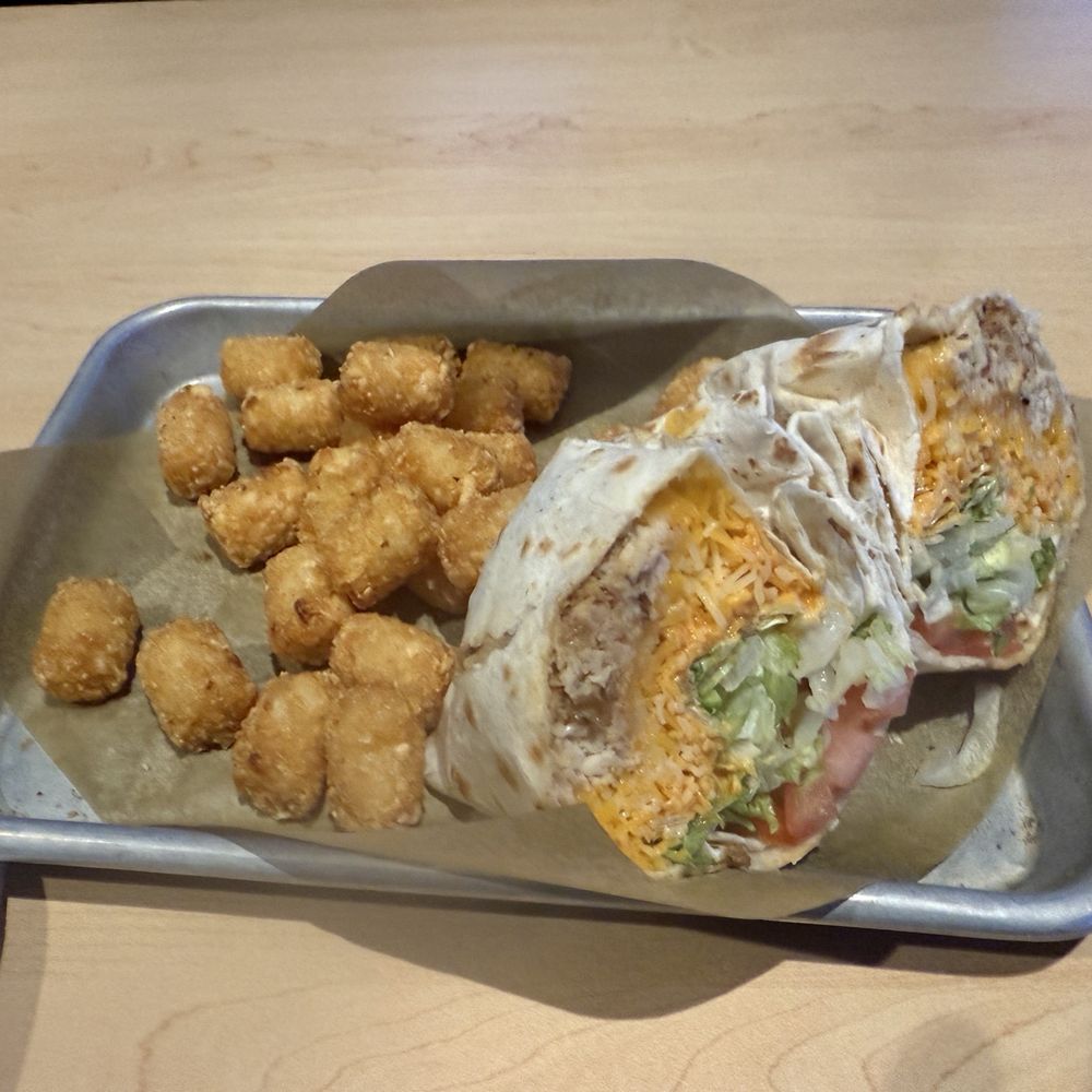 Buffalo Wild Wings - Buffalo chicken wrap and tots - American Near Me - Waukegan, Illinois Buffalo Wild Wings - Buffalo chicken wrap and tots - American Near Me - Waukegan, Illinois