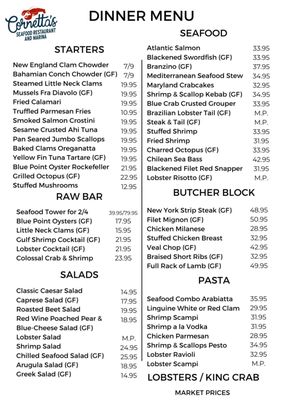 Menu photo 1 Cornetta's Restaurant & Marina Piermont, NY Menu photo 1 Cornetta's Restaurant & Marina Piermont, NY