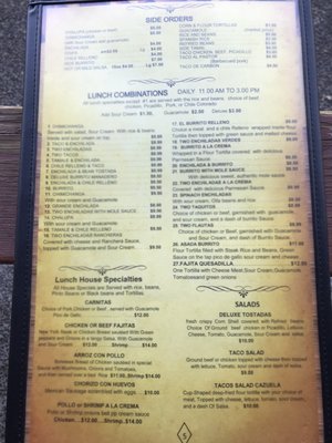 Menu photo 5 Mazatlan Mexican Restaurant Portland, OR