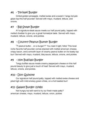 Menu photo 5 Burger Time Machine Denton, TX