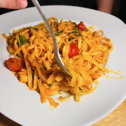 Trattoria La Bruschetta - Fettuccine con gamberi - excellent
