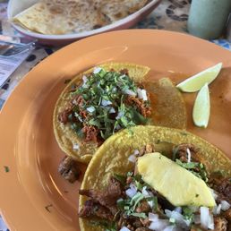 Tacos and Barbacoa quesadilla Tacos and Barbacoa quesadilla