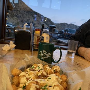 Cabin Creek Brewing - Loaded Colorado tots and hot choco - Breweries Near Me - Georgetown, Colorado Cabin Creek Brewing - Loaded Colorado tots and hot choco - Breweries Near Me - Georgetown, Colorado