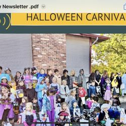 Tilden School - Halloween carnival group photo
