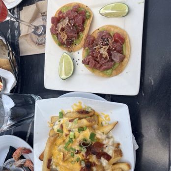 The Original Fish Company - Ahi tostada with bacon cheese fries - Seafood Markets Near Me - Los Alamitos, California The Original Fish Company - Ahi tostada with bacon cheese fries - Seafood Markets Near Me - Los Alamitos, California