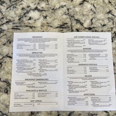 Menu photo 6 Joe's Diner Los Angeles, CA Menu photo 6 Joe's Diner Los Angeles, CA