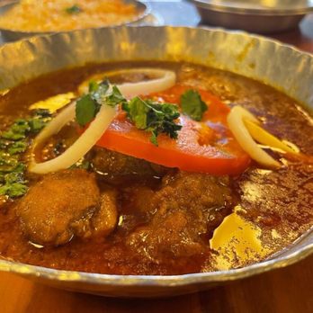 Chapati - Goat Karhai - we got it less spicy - Indian Near Me - Indianapolis, Indiana