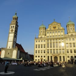 Perlachturm - Augsburg - Perlachturm mit Rathaus