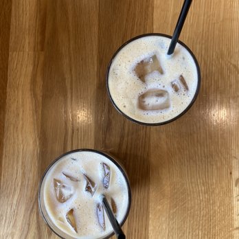 Poached Kitchen - Vanilla iced latte with oat milk - Breakfast & Brunch Near Me - Irvine, California