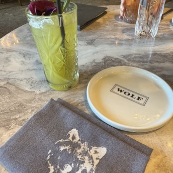 Wolf by Vanderpump at Caesars Republic Lake Tahoe - Emerald Bay mocktail was really good! Also their branding is top-tier. - American Near Me - Stateline, Nevada