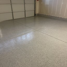 Garage floor after Garage floor after