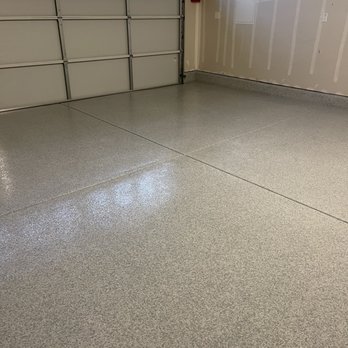Arceo Epoxy Concrete Coatings - Garage floor after - Flooring Near Me