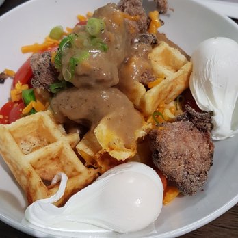 Breakfast Table - Turkey waffle bowl - Breakfast & Brunch Near Me - Vancouver, British Columbia