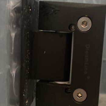 Taranto Construction - tacky thick layer of glue noticeable to the eye, hinge on wrong side, & not flushed to the wall. - General Contractors Near Me - Upland, California Taranto Construction - tacky thick layer of glue noticeable to the eye, hinge on wrong side, & not flushed to the wall. - General Contractors Near Me - Upland, California