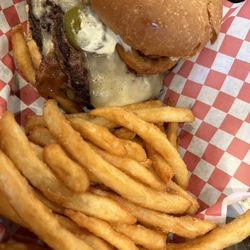 The Cross-Eyed Cricket Watering Hole - Cowboy Burger