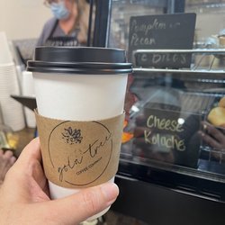 Gold Tree Coffee - Hazelnut mocha with coconut milk, YUMMM!