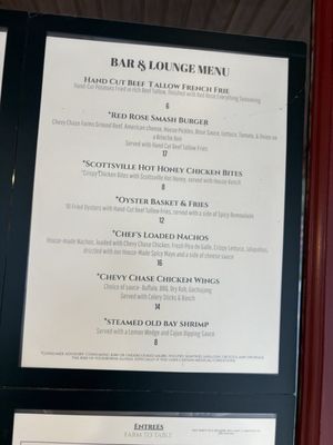 Menu photo 2 Red Rose Pub Scottsville, VA Menu photo 2 Red Rose Pub Scottsville, VA