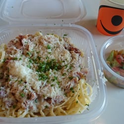 Pasta Carbonara, takeaway