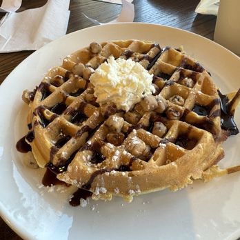 Another Broken Egg Cafe - Cookie Dough Waffle - American Near Me - Orlando, Florida Another Broken Egg Cafe - Cookie Dough Waffle - American Near Me - Orlando, Florida